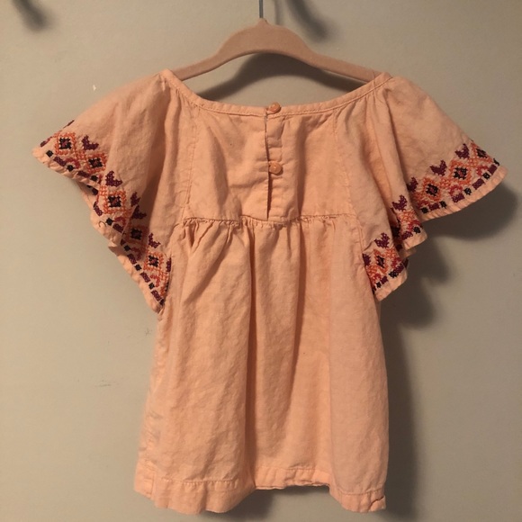 Little girls 100% cotton wide sleeves t-shirt - Picture 4 of 4